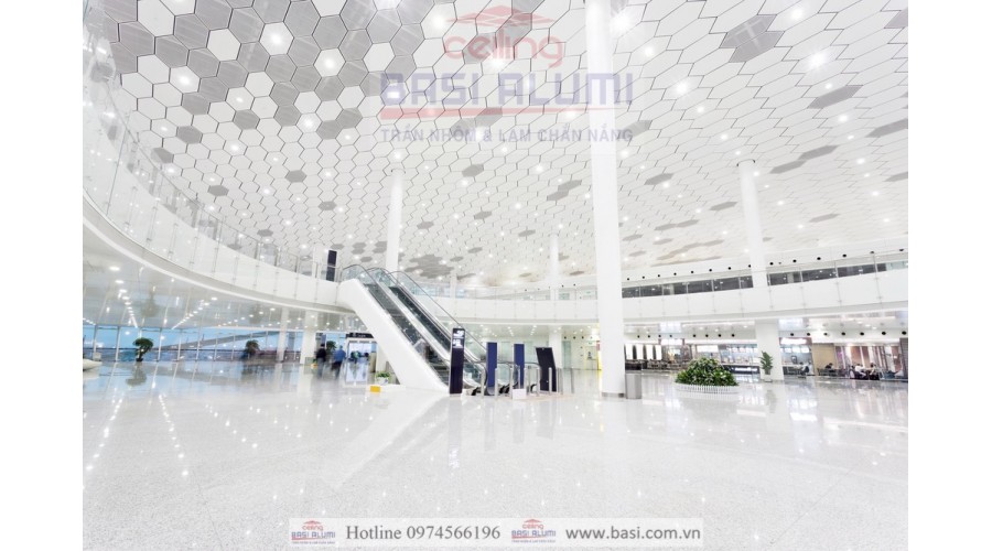 Trần nhôm Lục giác Hexagon
